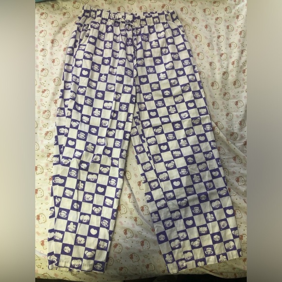 BT21 Other - BT21 Blue and White Checkered Pajama Pants Size M